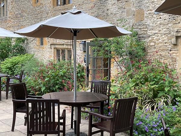 Outside seating area