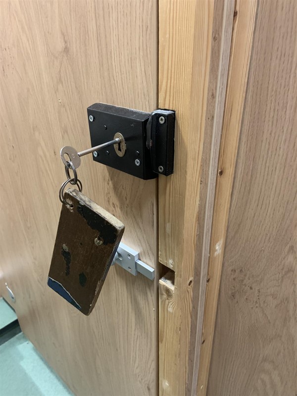 Image of a RADAR key in a lock