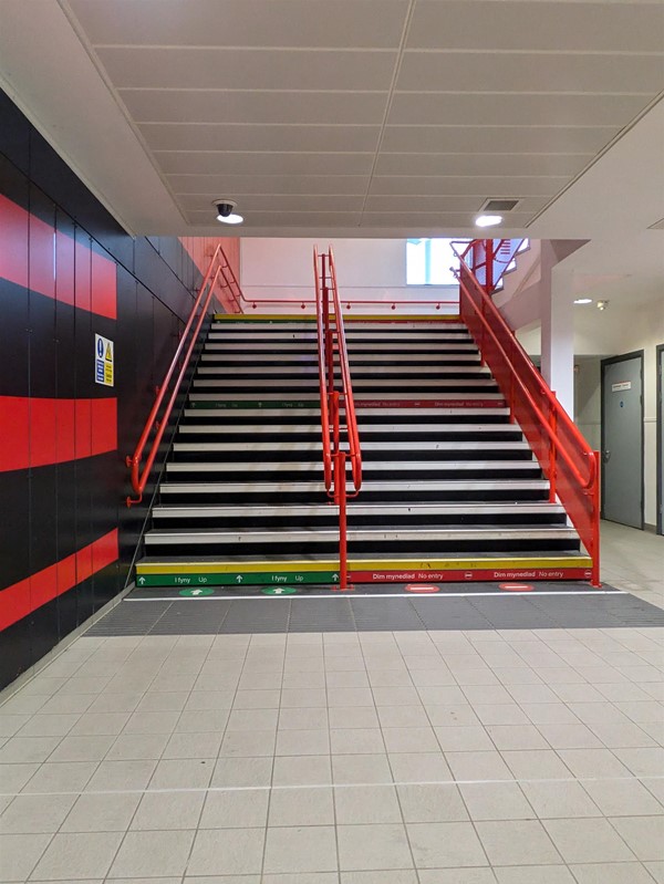 Image of stairs in the station