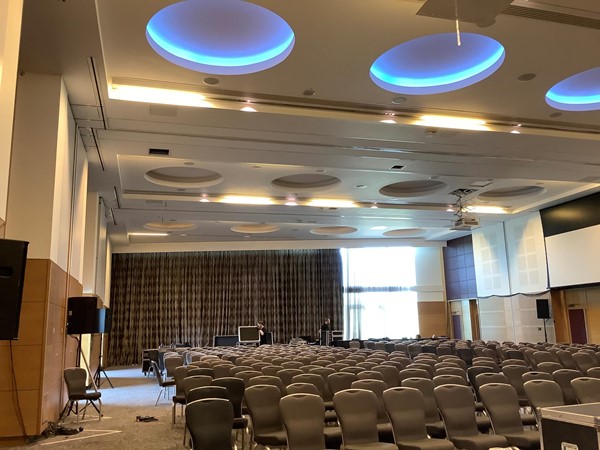 Picture of a conference room with seats