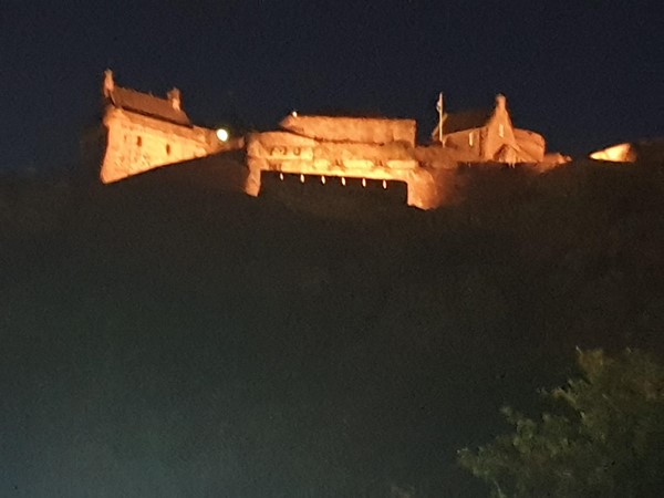 Night view of the castle.lit up