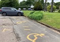 Picture of a disabled parking space