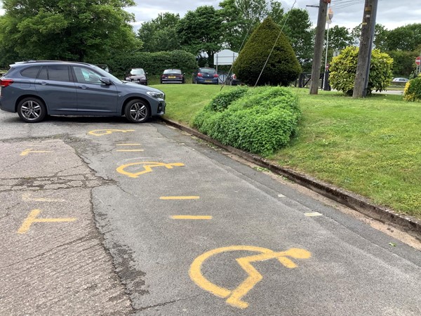 Picture of a disabled parking space