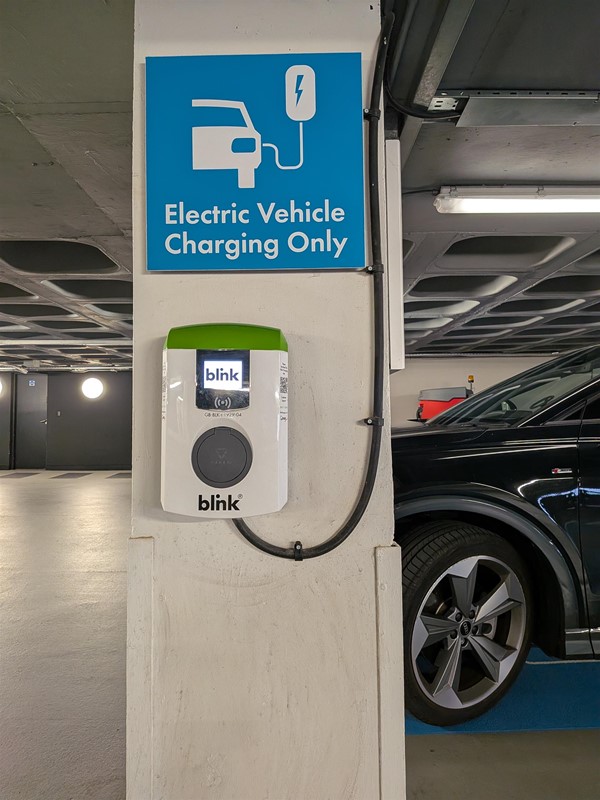image of electric vehicle charging point