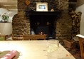 Lovely fire in the bar area
