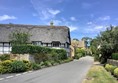 Picture of a road through a village