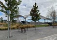 The view from the Blue Badge parking across Waterfront Place with the children' play area in the background