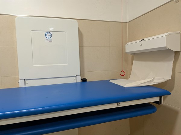 image of the changing bench