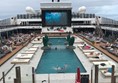 The main pool on the ship.