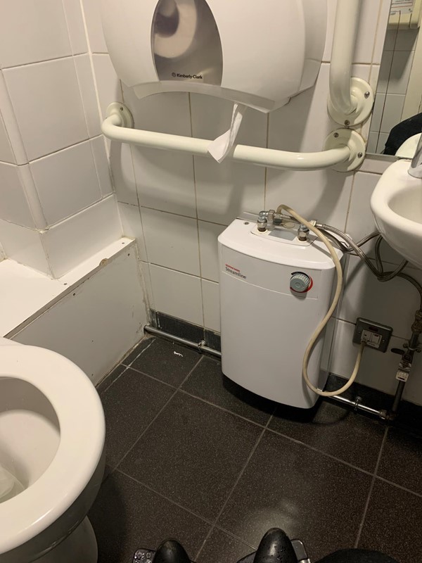 View of toilet
