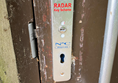 Lock and door handle, showing Radar key requirement
