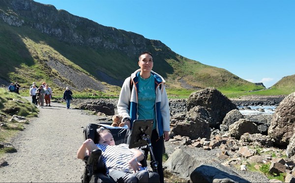 Image of people at The Giant's Causeway