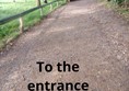 To the entrance