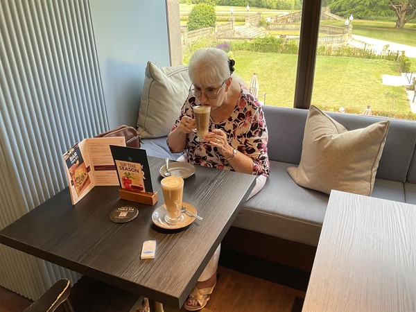 Image of a person at a table