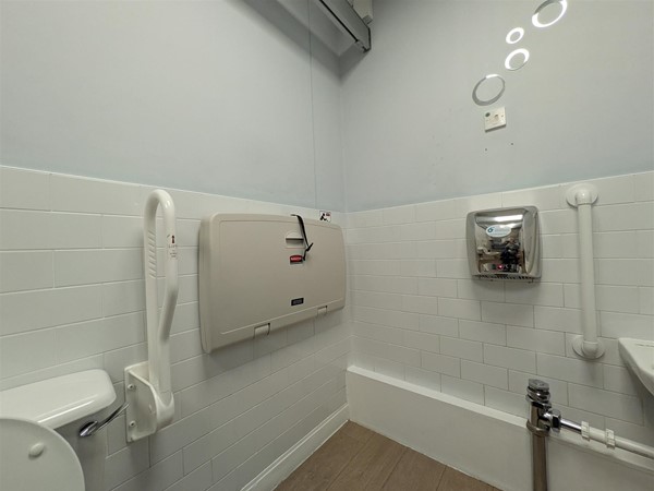 Image of baby change table in the Changing Places toilet