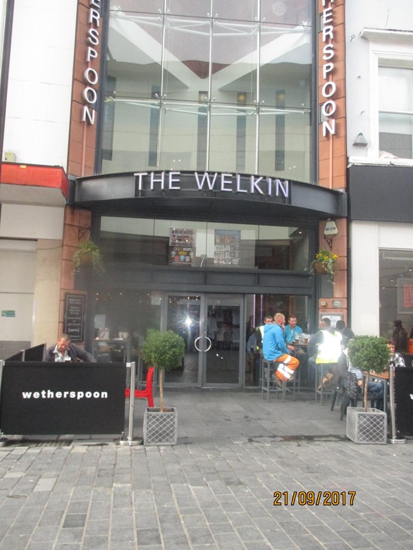 Exterior of pub.
