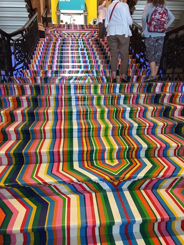Picture of the Royal Academy of Arts - Stripy stairs