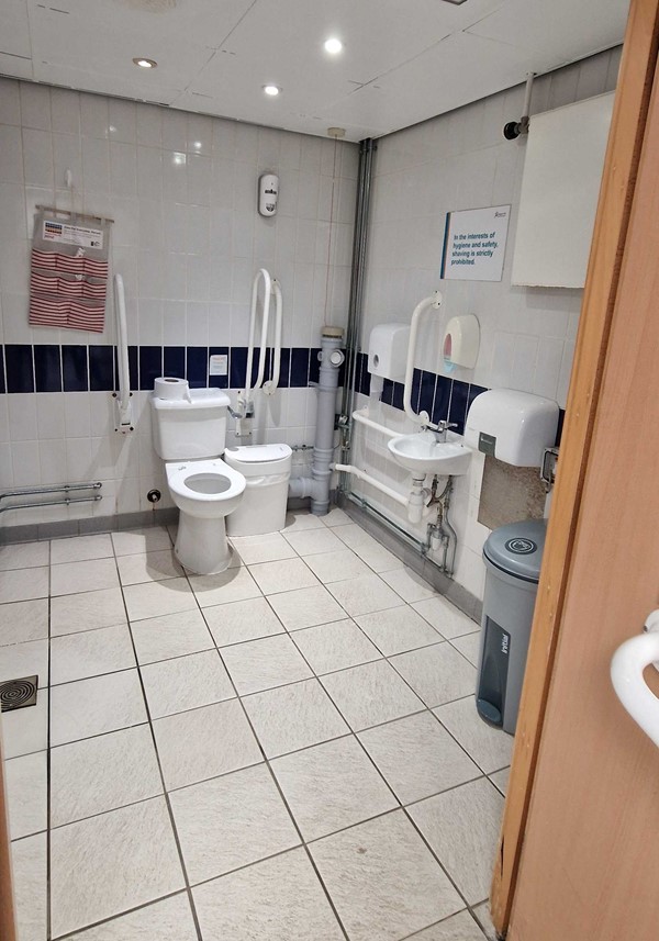 Another view of accessible toilet on the ground floor.