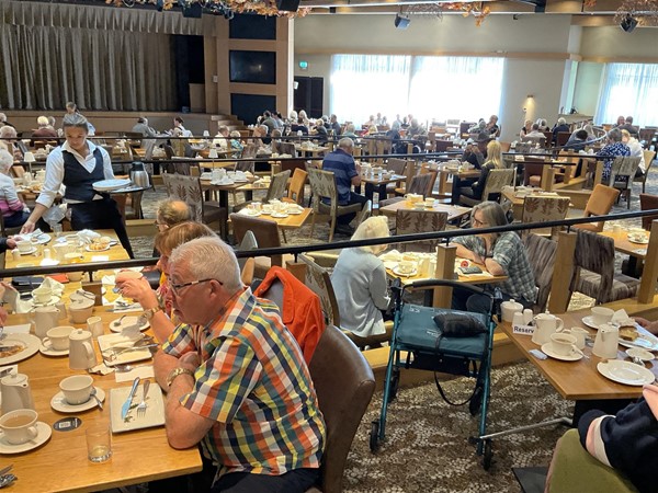 Image of people in a dining area
