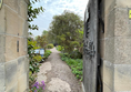 The entrance doorway to Priorwood garden