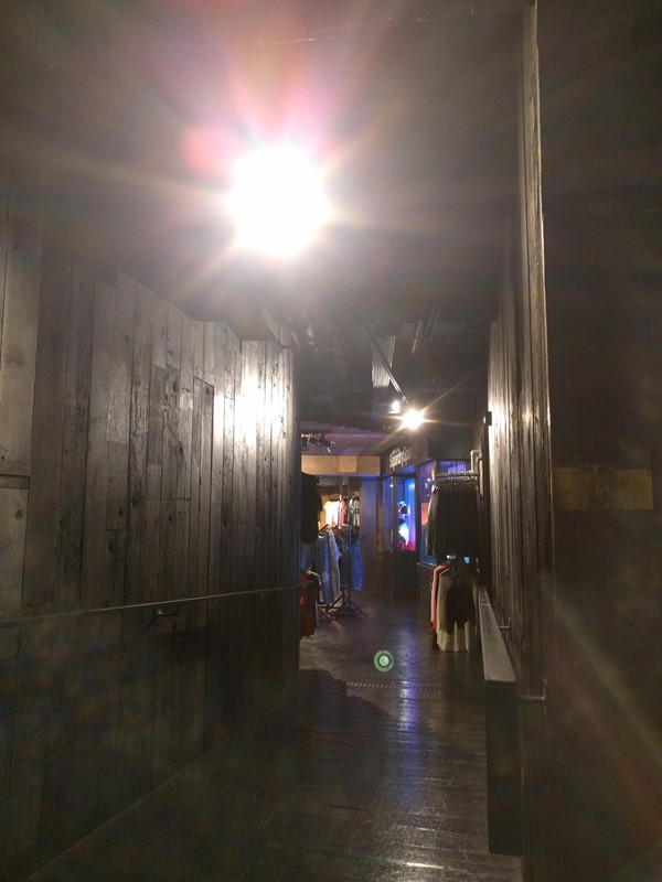 Corridor to toilets
