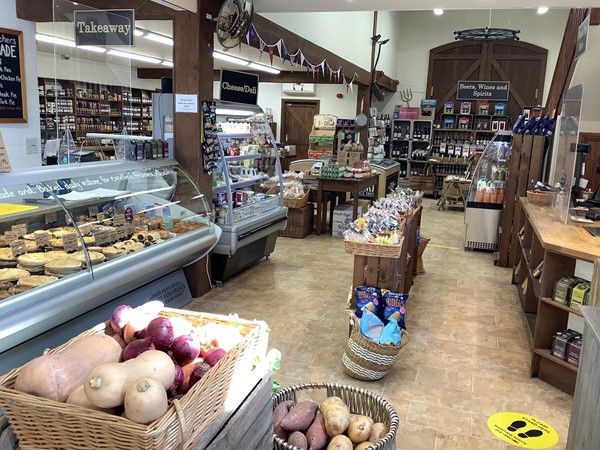 Picture of the inside of a food shop