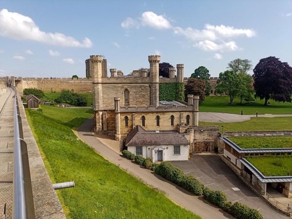 View of the grounds from the wall