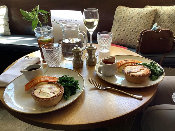 Food on table