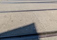 Image of rail tracks outside dock-side entrance/exit