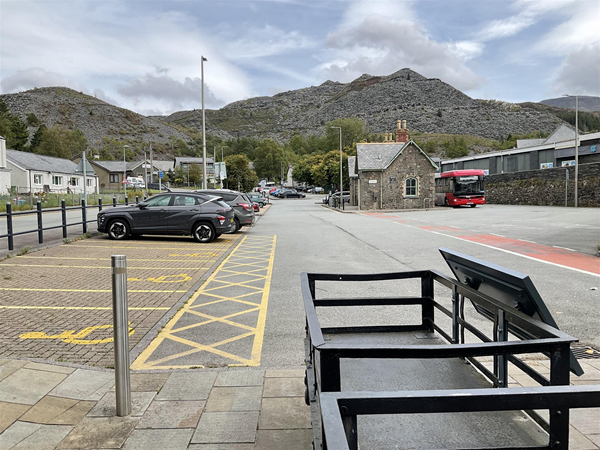 Wagons standing at car park