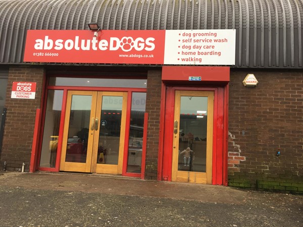 Image of the outside of Absolute Dogs.