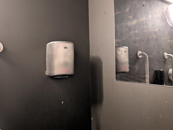 Image of handdryer in the accessible toilet