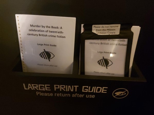 Image of Cambridge University Library large print guide
