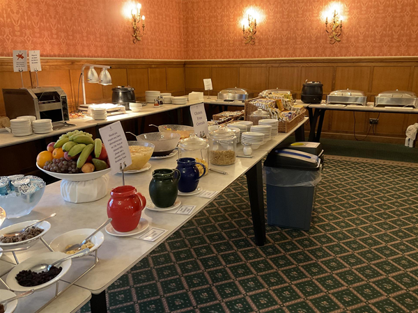 Image of a buffet bar