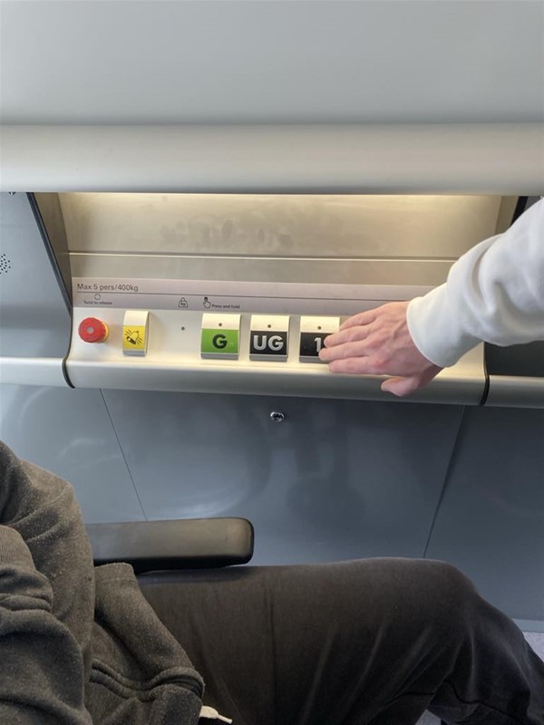 Image of lift controls
