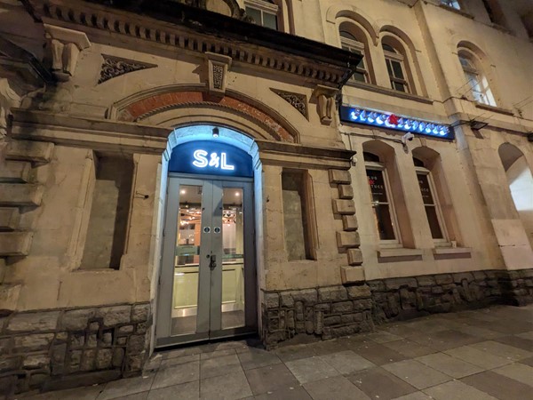 Rear entrance to Slug & Lettuce