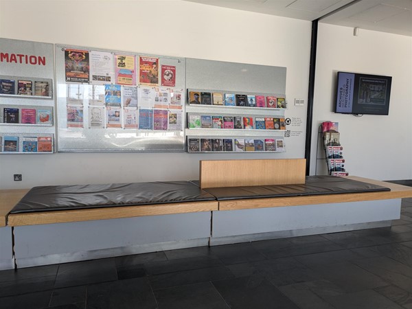 image of seating area in the library