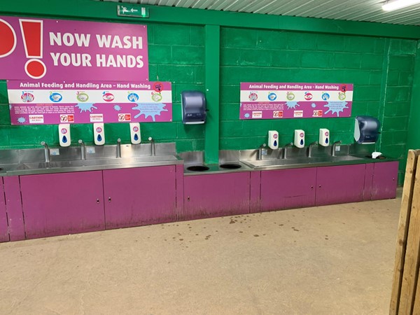 Picture of a hand washing facility
