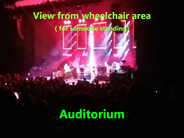 View from wheelchair area