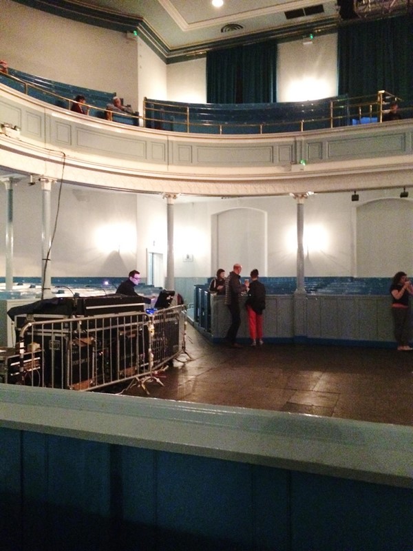 Inside the venue.