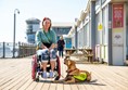 Picture of person and dog at The Grand Pier