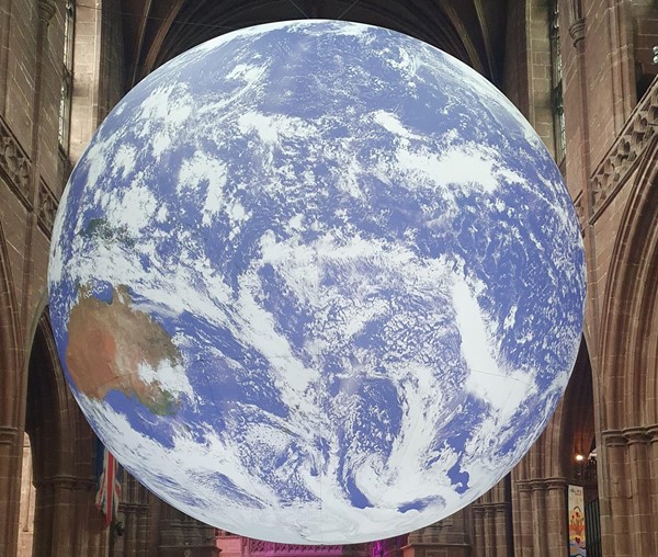 Picture of the Earth display