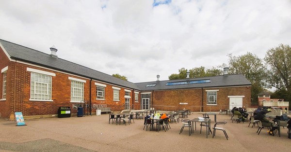 Building with out door seating