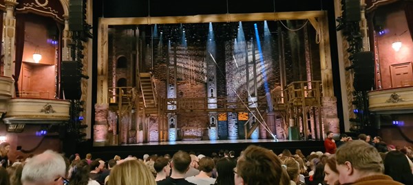 My view looking to the stage, pre show