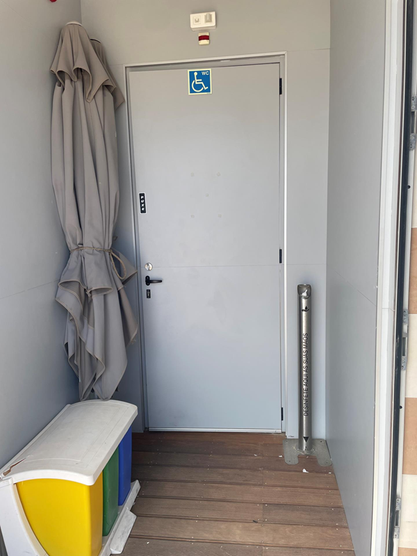 Image of door to accessible toilet