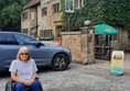 Picture of a person in a wheelchair in the carpark at The Mallyan Spout Hotel