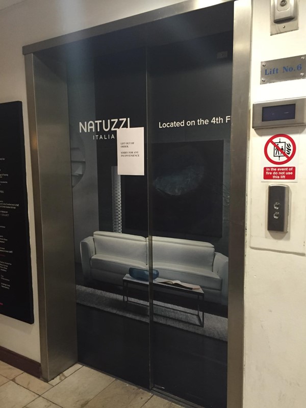 Picture of Jenners Edinburgh - Lift out of Order