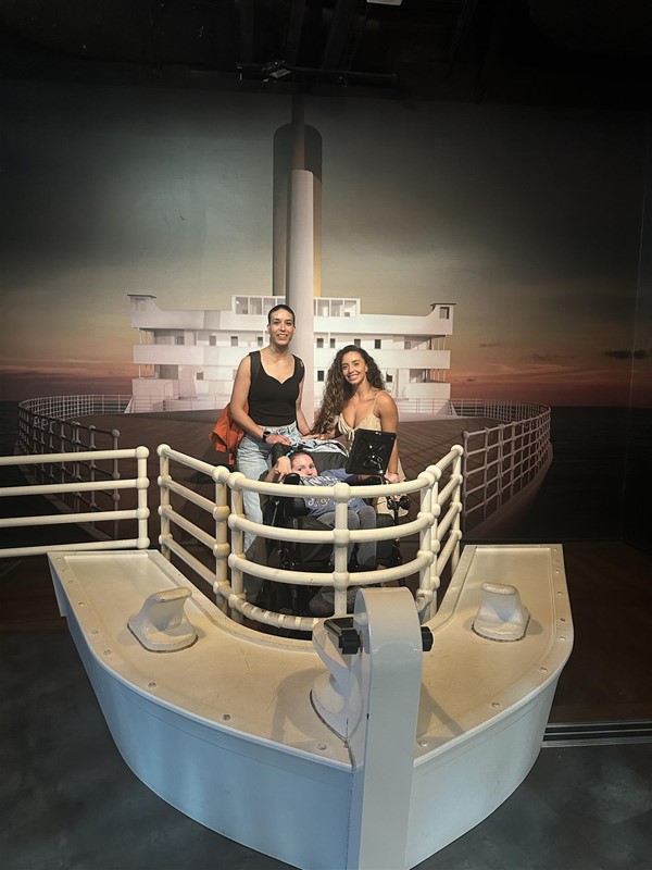 Us posing at the photo station