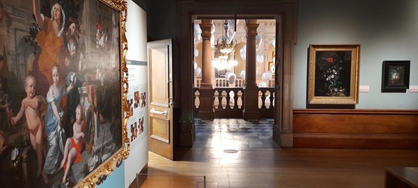 Exhibit on upper floor