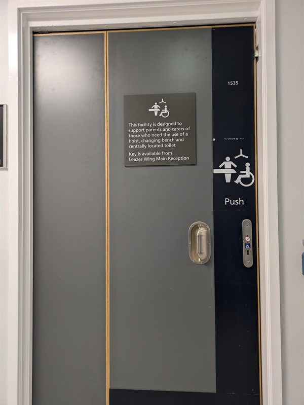 Image of door to the Changing Places toilet